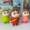 1 pieza 10 cm Kawaii Crayon Shin Chan Figura de Anime Impermeable Pvc Lindo Modelo de Colección Figura de Acción Juguetes Niños Niños Cumpleaños