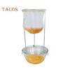 Stainless Steel Jelly Strainer Stand with Nylon Reusable Filter Bag Stable Triangular Design Kitchen Filter Holder for Nut Milk Juices Cheese Yogurt
