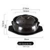 Black Ceramic Casserole Pot with Tray