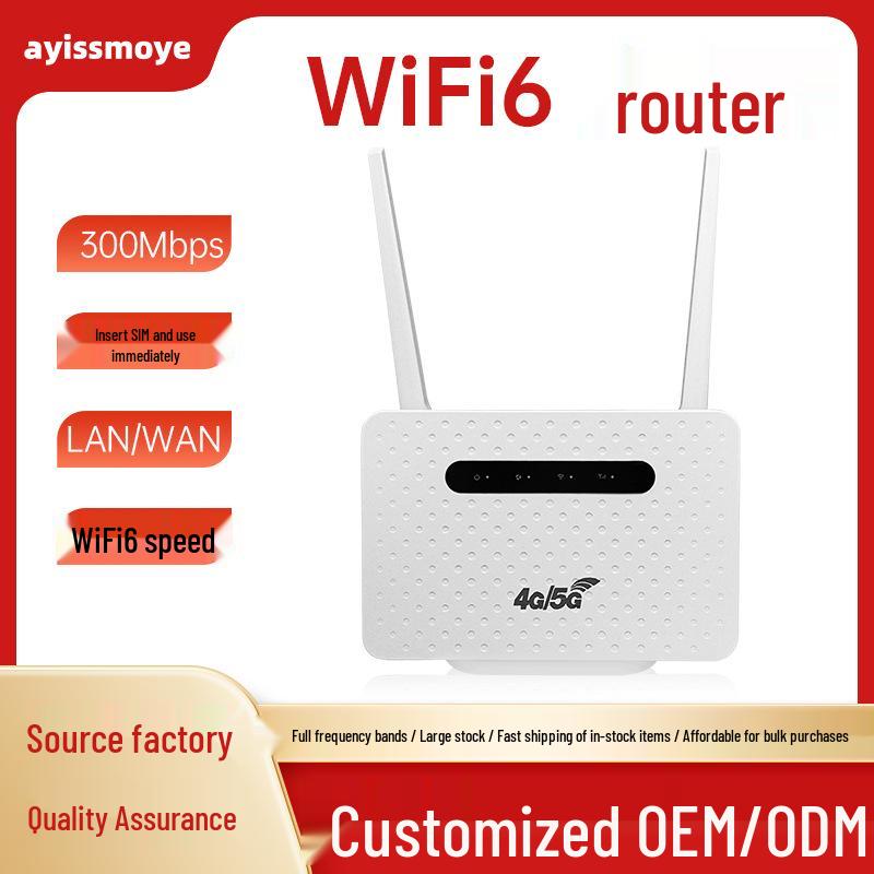 

Dual-Band Gigabit WiFi 6 Router, Card-Insert Mobile CPE for Home & Outdoor Use 1