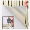 Thickened Faux Grille Self-Adhesive Fluted Panel Wallpaper Waterproof MoistureProof Home Accent Wall Renovation Sticker