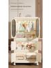 Kids' Multi-layer Plastic Wardrobe with Wheels | Folding Storage Cabinet for Baby Clothes