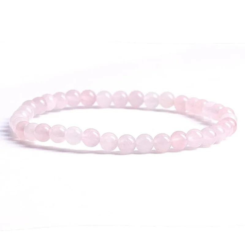 Natural Stone Beads Elastic Bracelets For Women Men 6mm Amethyst Quartzs Agates Black Onyx Beads Bracelet Female Jewelry Bangle