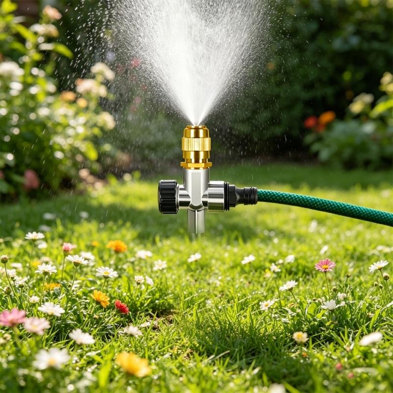 3pc strong All Metal Ground Sprinkler System For Big Area Garden And Yard Watering