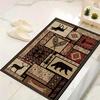 Cabin Wildlife Carpet Rug for Living Room Bedroom Home Sofa Decoration,Kids play Non-slip Floor Mat