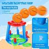 Inflatable Pool Floats Basketball Hoop & Ring Game, Swimming Pool Games for Adults and Family, Outdoor Party Poolside Water Toy