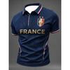 Edition French Fans Football Polo Shirt - 3D Print - Comfortable and Breathable - Suitable for Both Men and Women