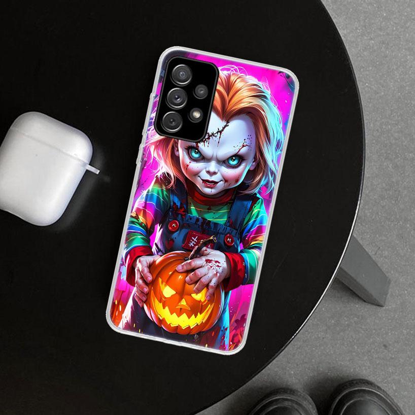 Chucky Doll Horror Movie Phone Case Cover for Samsung Galaxy A12 A22 A32 A52 A72 A02S A51 A50S A31 A20S A10S Note 20 Ultra 10 Pl