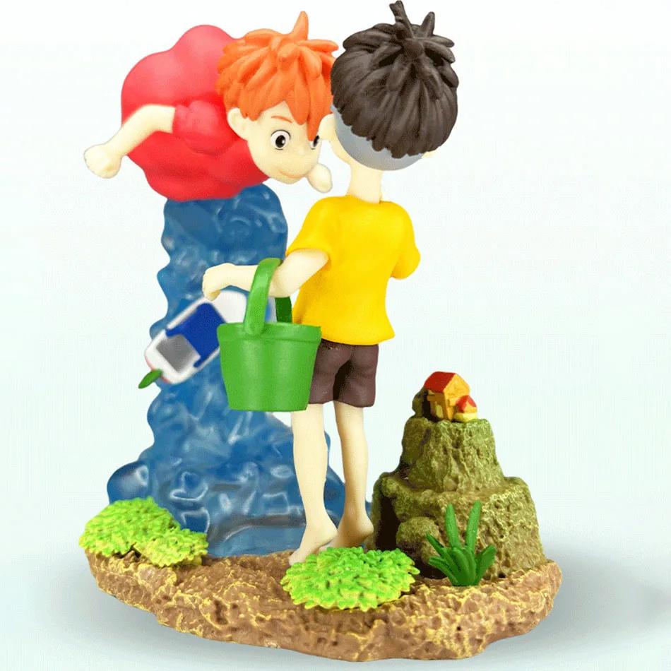 Ponyo On the Cliff Figure Sou Sky Seagal PVC Action Anime Statue Collection Model Toy