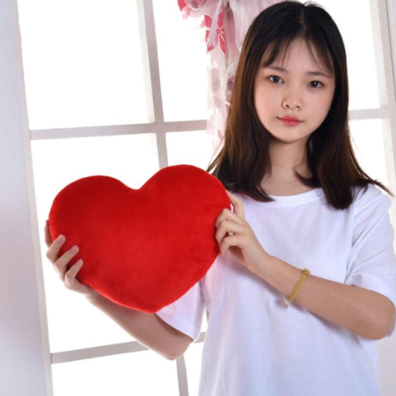 20/30Cm Heart Plush Toys Soft Cute Fuzzy Throw Pillow Toy Lovely Gift For Birthday Valentines Day Soft Stuffed Pillow