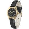PINDOWS Women's Watch, Elegant Analog Quartz Design with Leather Strap, Waterproof Fashion Dress Watch with Luminous Dial for Easy Reading