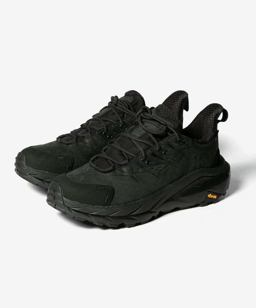Hoka One One Kaha 2 Low GTX Sneakers Size D (1123190F), Men's Gore-Tex, Black/Black, (25.5 cm) [Used]