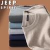 JEEP SPIRIT Men's Casual Round Neck Pullover Sweater