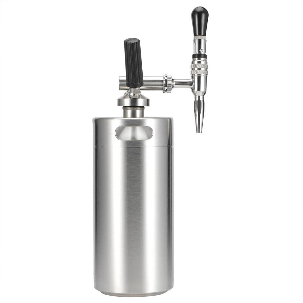 Nitro Cold Brew Kaffebryggare Rostfri Keg Kväve Kaffemaskin Dispenser System Kit 3.6L