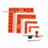 90 Degree L-Shaped Woodworking Clamp and Ruler for Panel Splicing