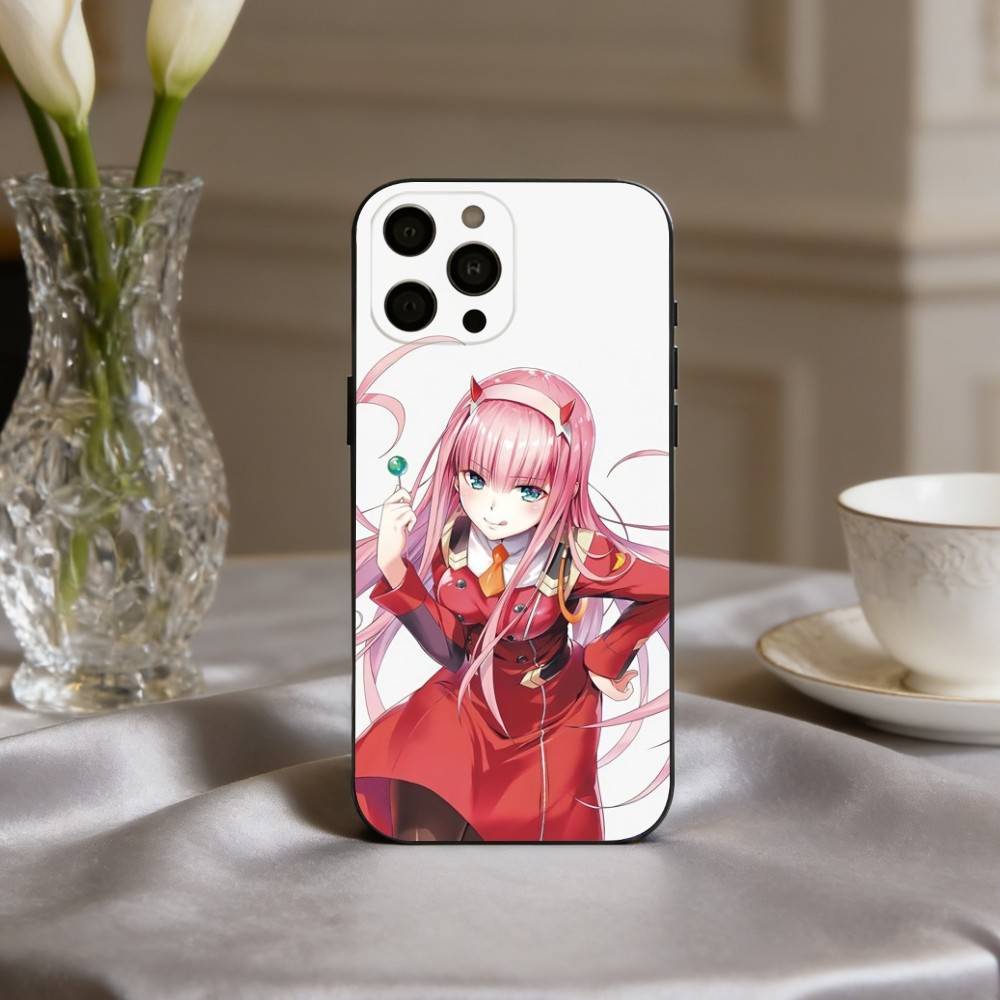 D-Darling In The F-Franxx Z-Zero Two Phone Case For iPhone 17pro,16,15,14,13,12,11 Plus,Pro Max,XS,Soft Silicone Black Cover
