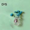 Mini Glass Vase Refrigerator Magnet Home Office Kitchen Locker Fridge 3D Miniature Flower Vase Magnetic Decoration Ornament