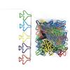 Colorful Airplane-Shaped Paperclips - Metal Bookmark Clips - Creative Office Gift