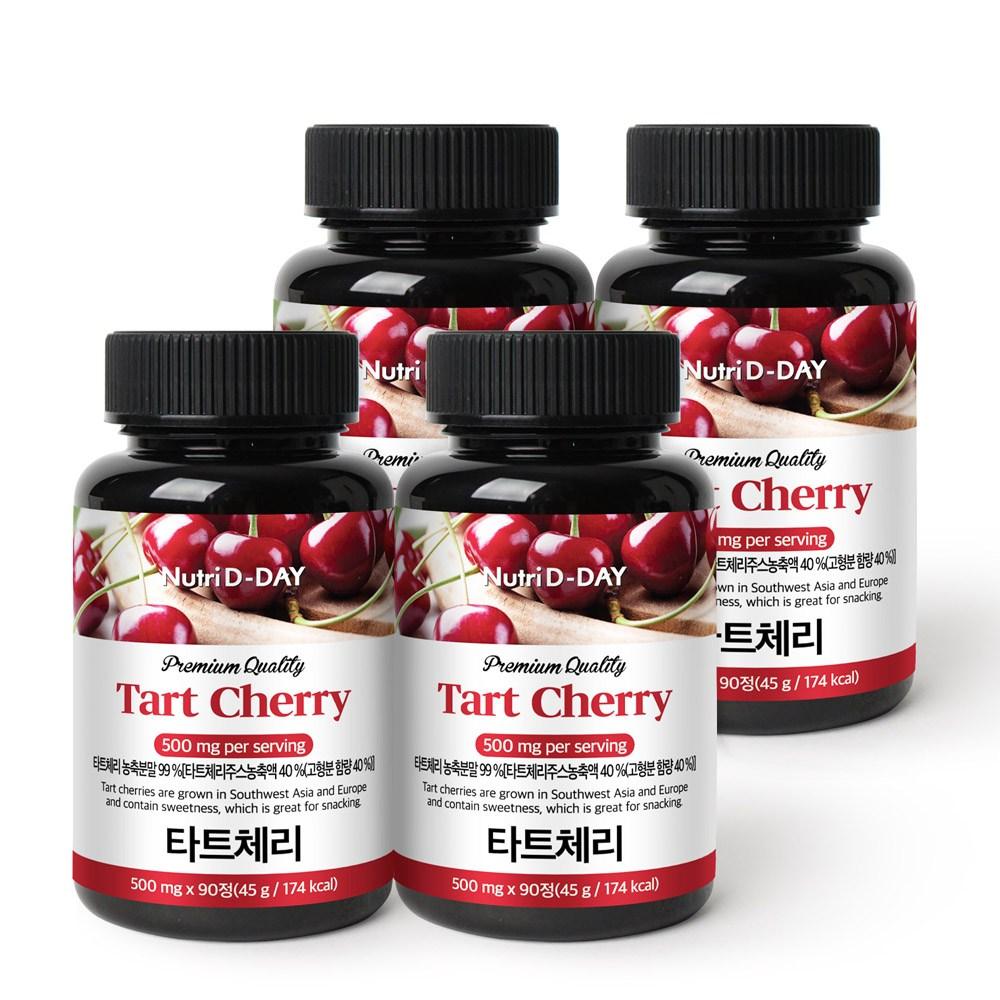 NutriDDay Premium Tart Cherry Tablets 90 Tablets 4 Pcs
