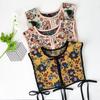 Women Chinese Embroidery Half Top Shawl Vintage Flroal Cheongsam Fake Collar Lace-Up Decorative Neck Cover Dickey Short