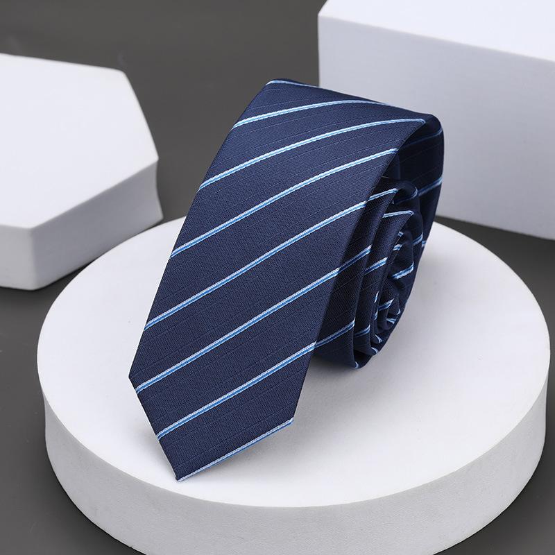 Korean Version Of Casual 5Cm Men'S And Women'S Business Dress Groom Wedding Stripe Hand Play Work Narrow Lazy Solid Color Tie
