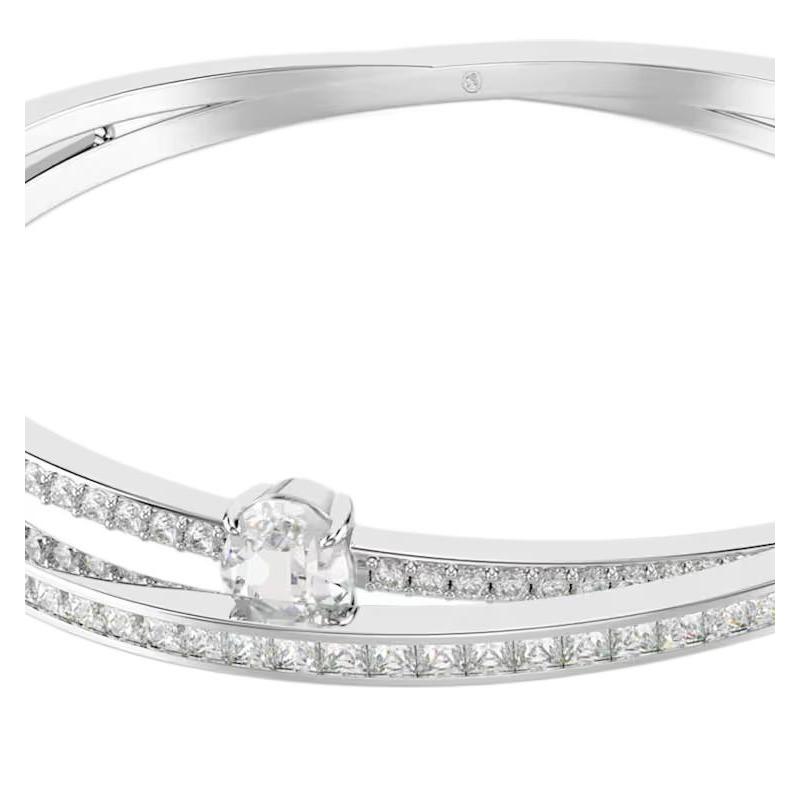 Swarovski Hyperbola Hyperbola Design Crystal Bracelet Unisex Couple Style Silver 5691226