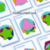 Children Puzzle Wooden 3D Jigsaw Game Tangram Stick Geometric Ring Shape Matching Early Learning-Focused Toys