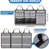 Oxford Cloth Car Car Back Seat Organizer Bag Hanging Car Storage Bag