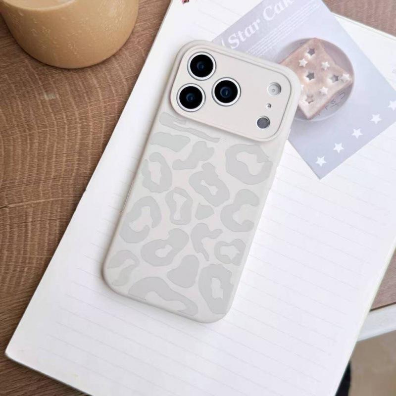

Leopard Print Silicone Case for iPhone 17 PM, 16 Pro Max, 15 PM, 14 - Precision Fit and Protective 16 Pro Max античний білий колір