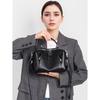 Women's New Single Shoulder Underarm Bag Geometric Bag Genuine Leather Pillow Bag Top Layer Cowhide Crossbody Commuter Bag