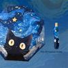 Cute Windproof Windproof Umbrella Cartoon Cat Professional Automatic Folding Umbrella Rainproof Shade Sun Umbrella Rainy Day