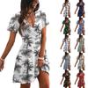Abito casual alla moda da donna con stampa floreale