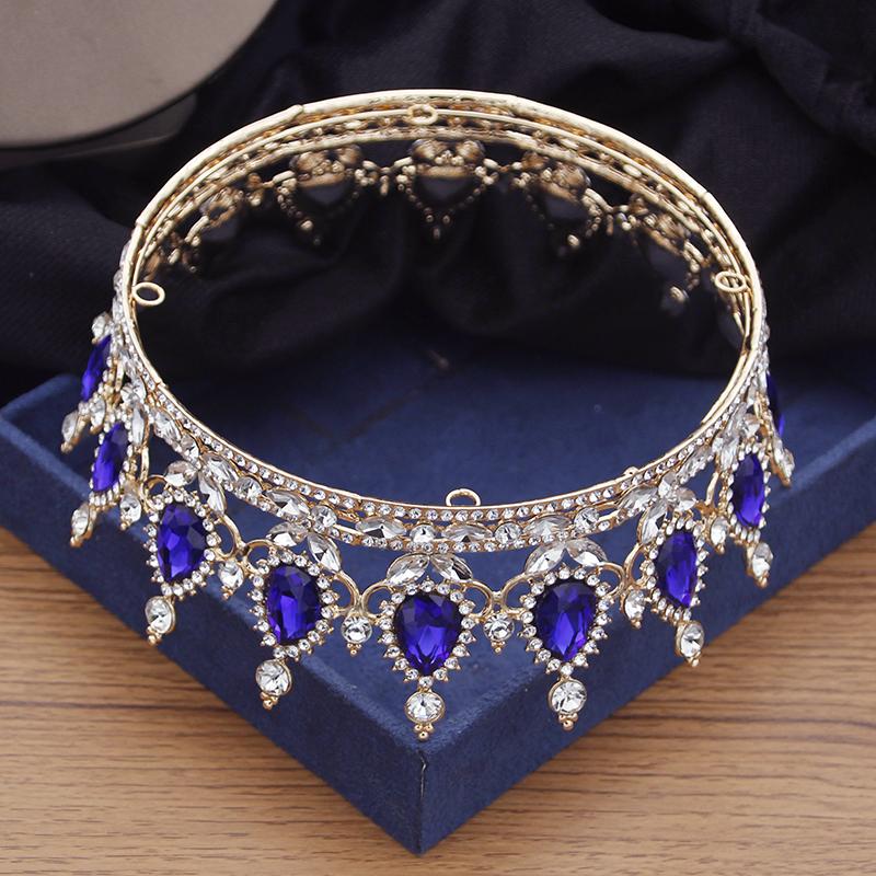 Винтажные королевские королевские тиары и короны выпускного вечера хрустальная диадема — фото 5