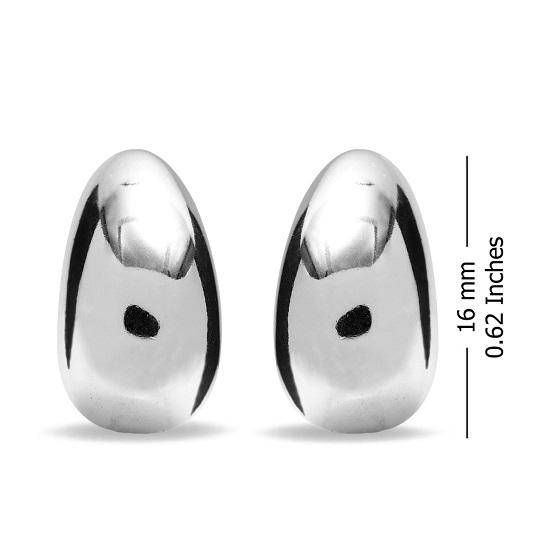 LeCalla S925 Sterling Silver Jewelry Omega-Clip Back Pierce Earrings for Women And Girls