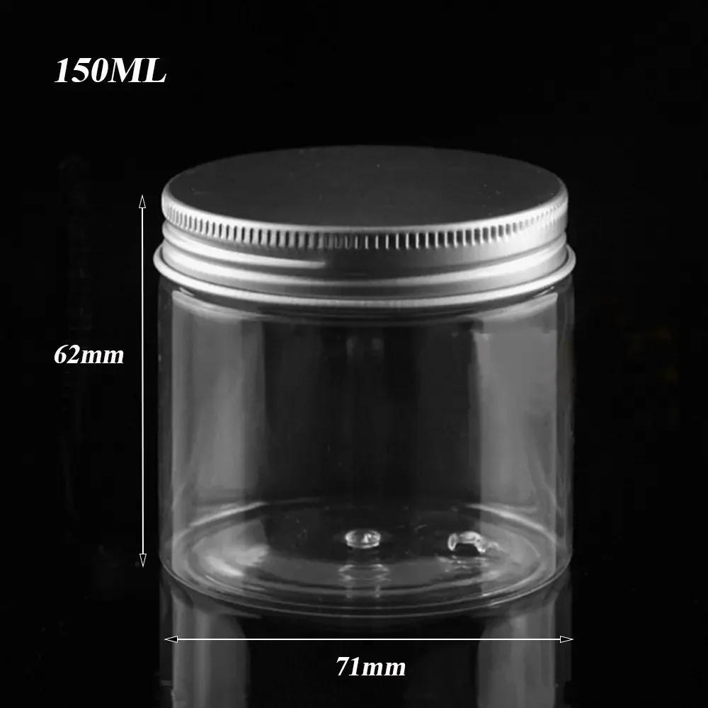 5ML-500ML Dark Brown Refillable Bottle Portable Glass Split Bottle Circular Tea Face Cream Bottle Travel Cosmetic Container Can
