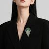 Original Personality Luxury Full of Crystal Waterfall Tassel Jellyfish Brooches for Women High Quality Pin Suit Corsage Jewelry