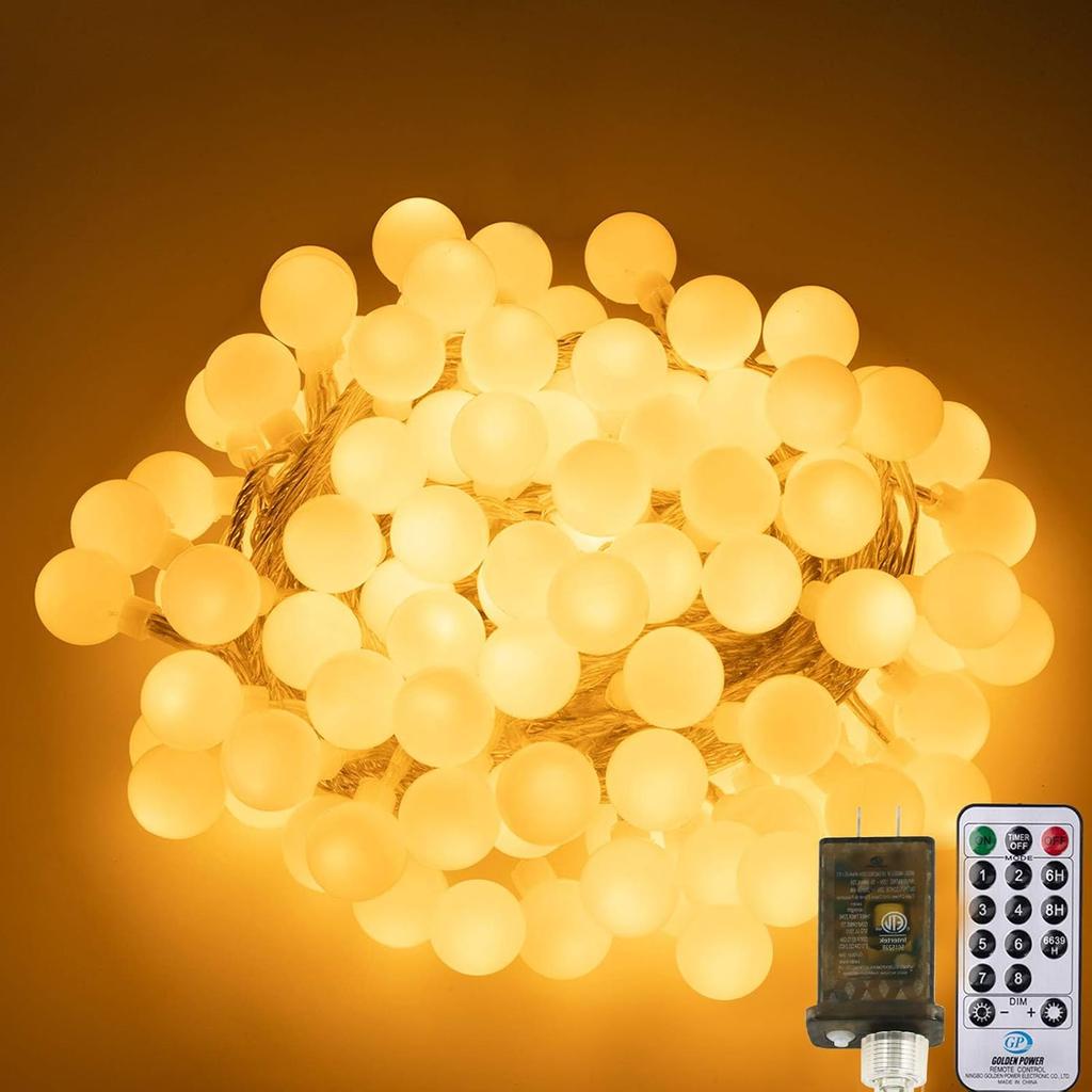 AWQ 200 LED Christmas Fairy String Lights for Xmas Decoration Warm White