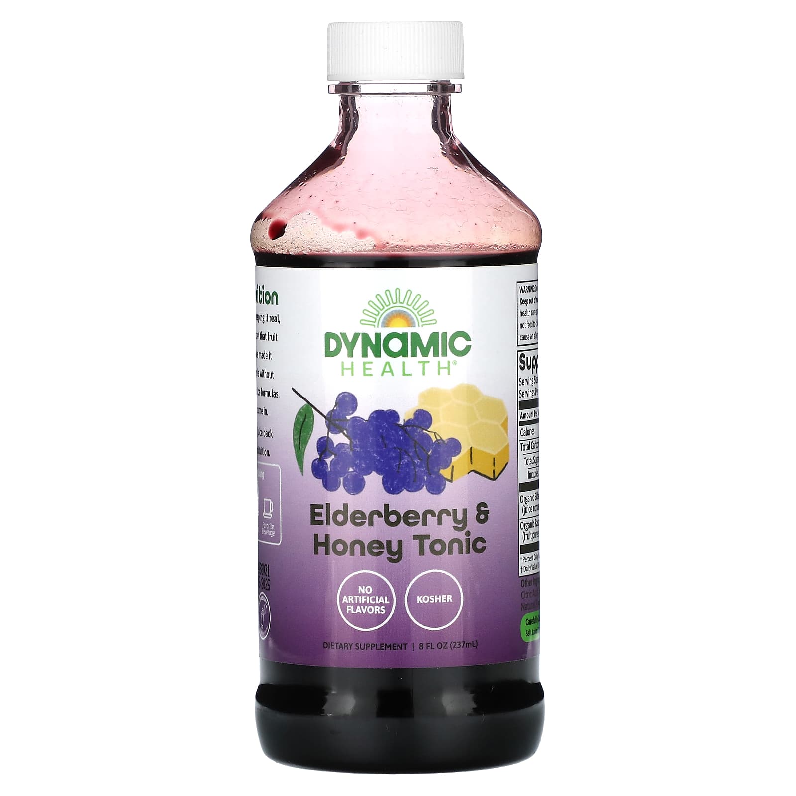 

Dynamic Health, Тонік з бузини та меду, 8 рідких унцій (237 мл)