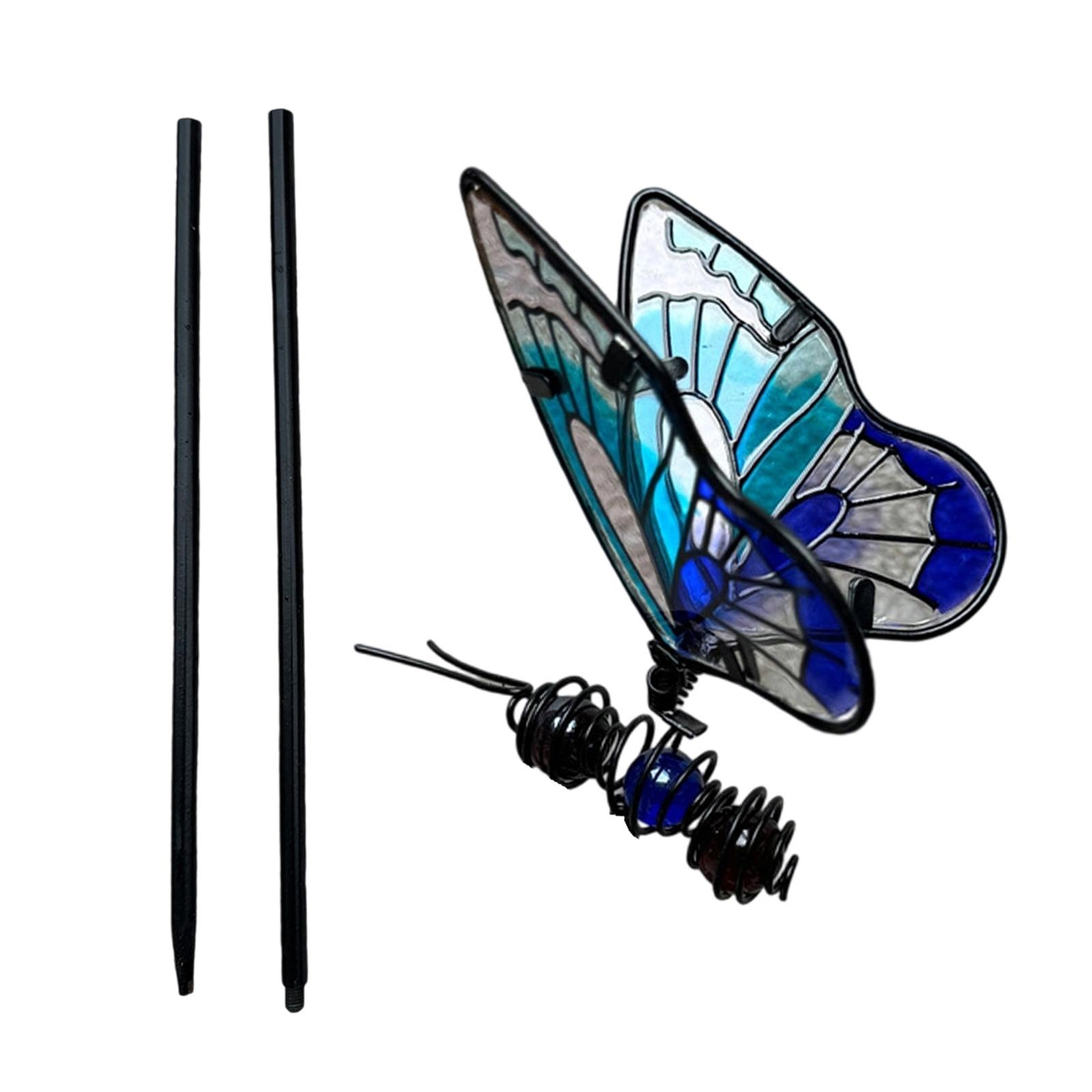 

Креативные садовые колышки-бабочки, металлические украшения для двора, орнаменты в подарок на День матери, украшения для открытых пространств A