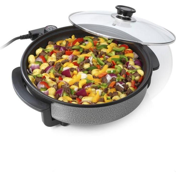 Sauteuse Multifonction Tristar PZ-2963 - 30 Cm - 1,75 L - Pour 4 Personnes - Thermostat Réglable - 1500 W