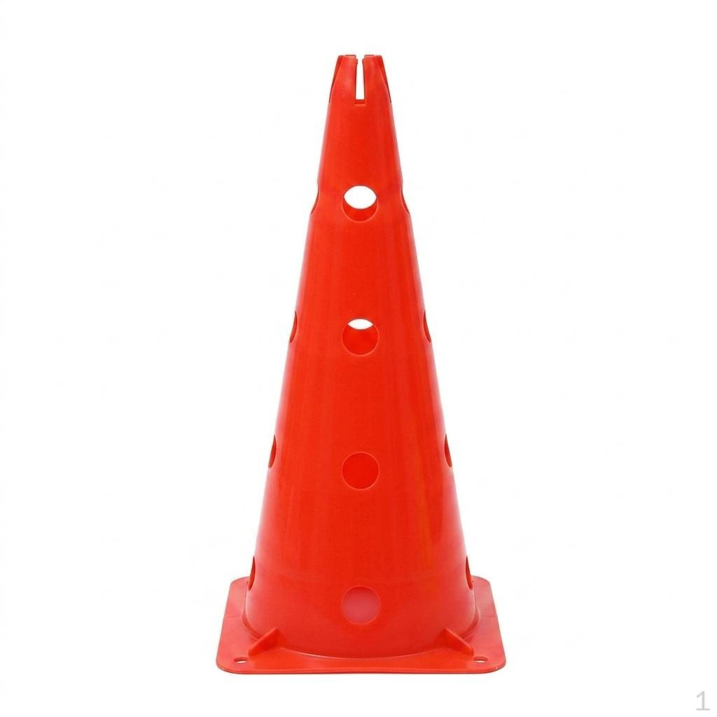 50cm Football Cones, PE Training Cones for Agility & Sports, Stackable Marker