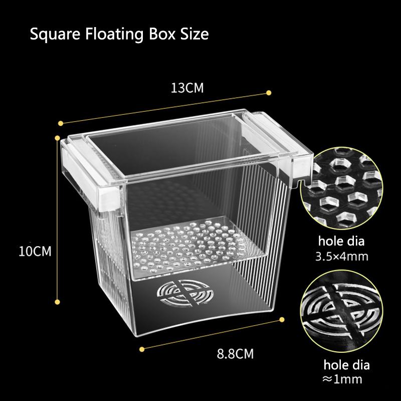 

Floating Fish Breeding Isolation Box Aquarium Breeder Feeder Plastic Fish Tank Hatching Incubator Aquarium Hatchery Accessories