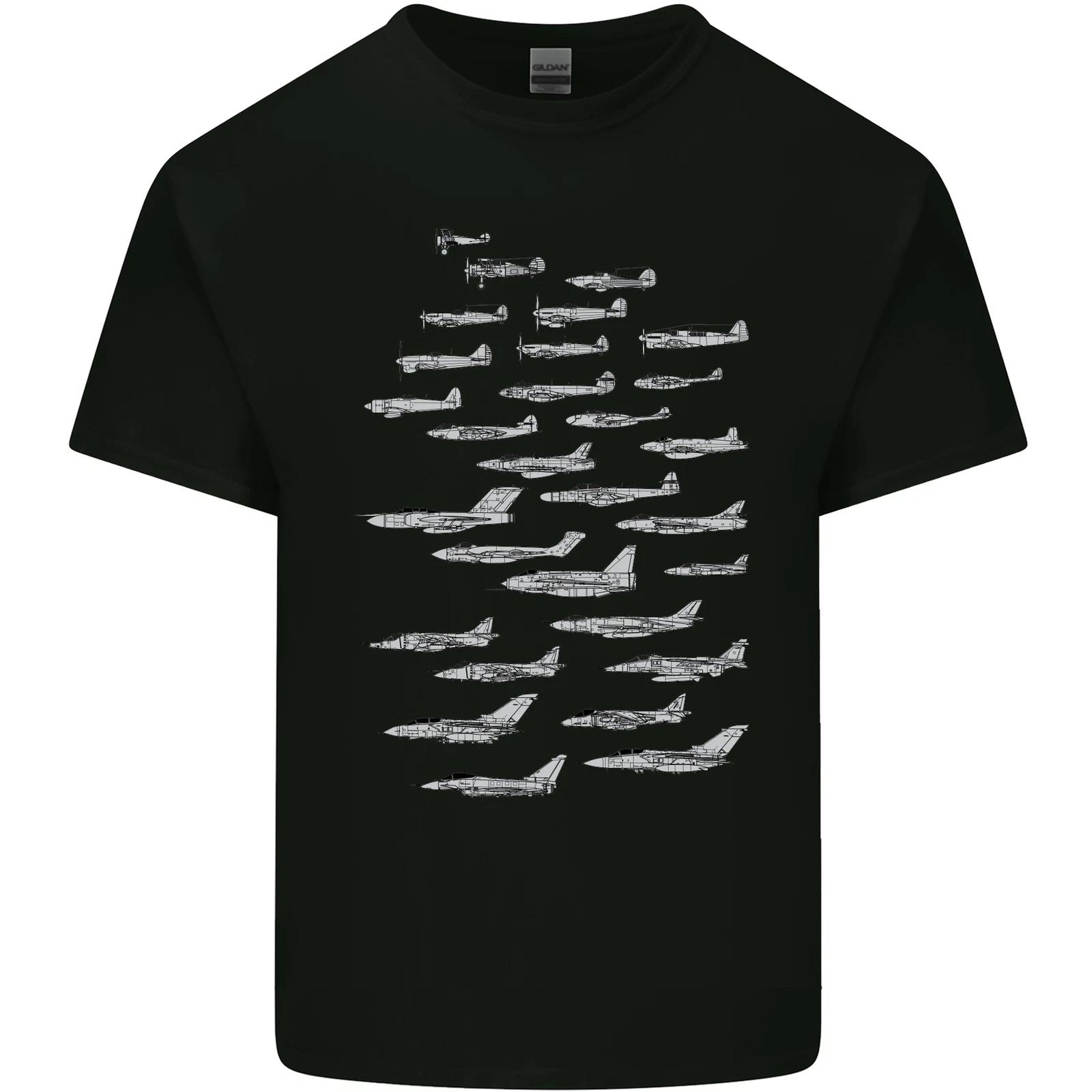 

British RAF Fighters Royal Air Force Planes Kids T-Shirt Childrens XL