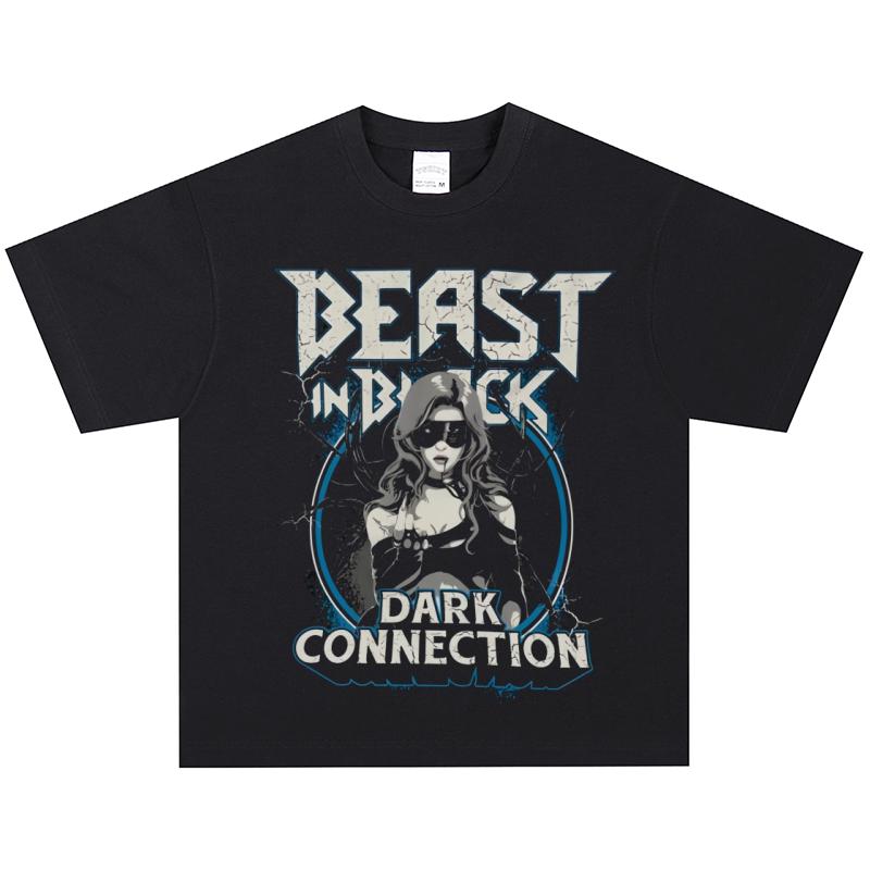 Beast In Black T-Shirt, Soft Fabric Casual Daily Wear S