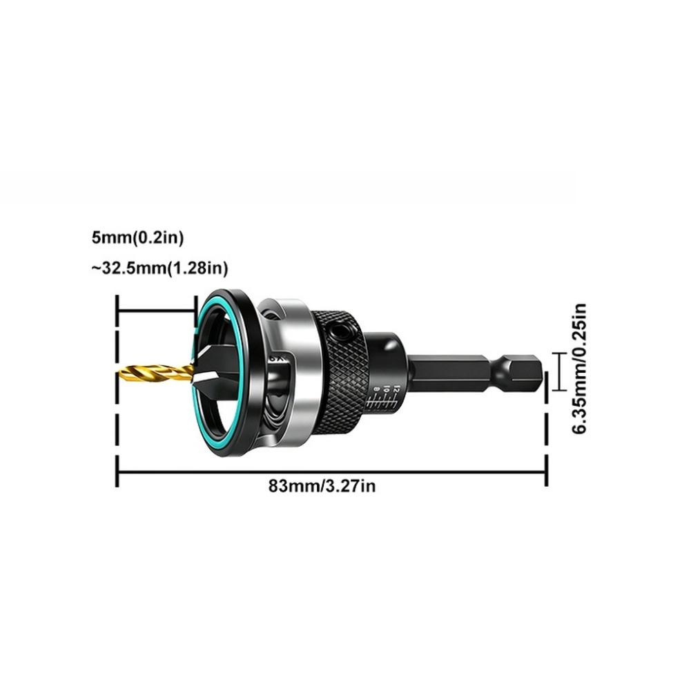 Countersink Drill Set With Adjustable Depth Stop Adjustable Chamfer Wood For Precise Woodworking And DIY Repairs