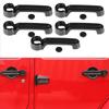 10pcs Carbon Fiber Style Exterior Door Handle Cover Trim Fits for Jeep Wrangler JK 0717