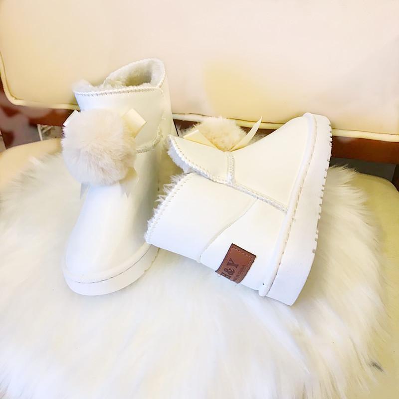 Low-top snow boots women's new winter thickened warm short cotton shoes women's foot bread shoes