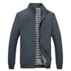 Middle-aged and Elderly Men's Spring Jacket New Style Stand Collar Men's Slim Dad's Casual Top Jacket Can Be Opened Twice