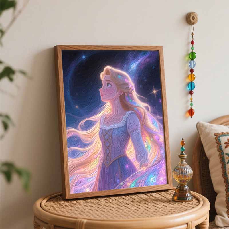 Disney Rapunzel Painting by Numbers Hand Filled Drawing Art Kit Home Decor