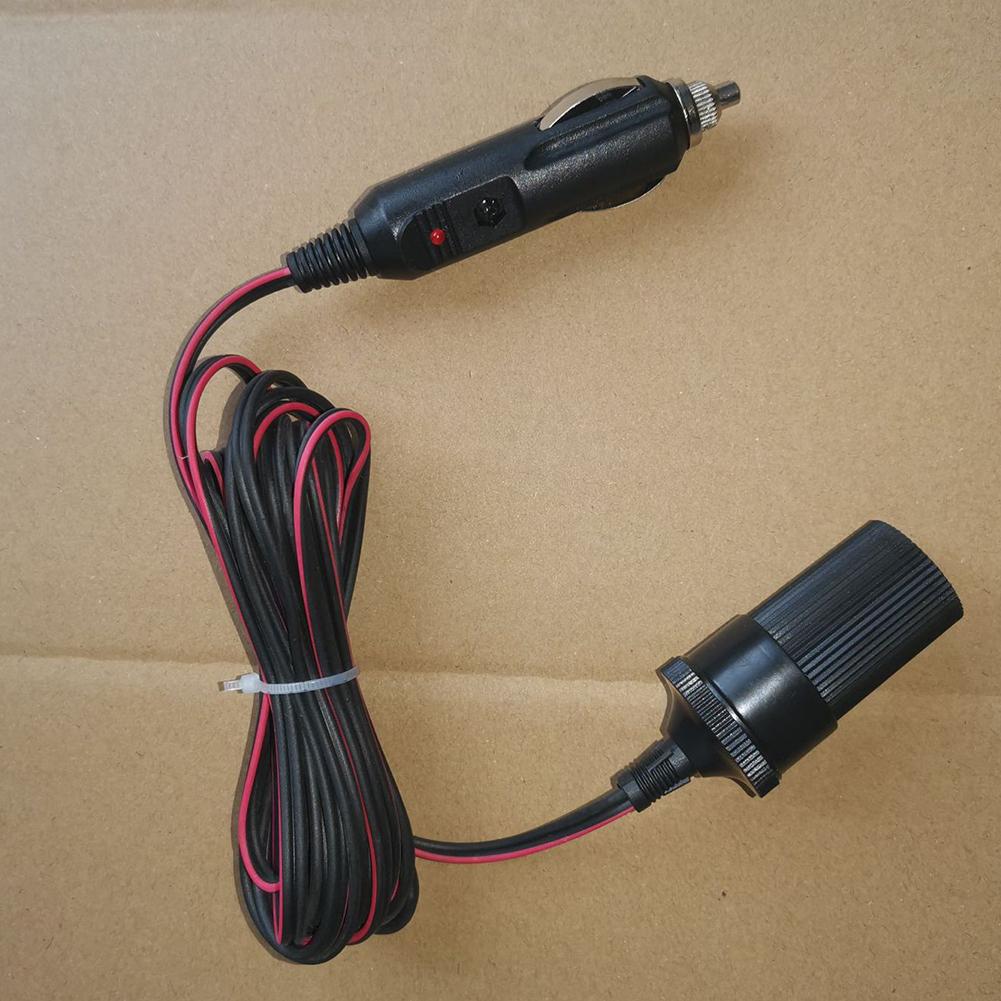 2M/5M Car Cigarette Lighter Extension Cable 12/24V 10A Car Charger Car Socket Power Adapter Cigarette Lighter Extension Cord